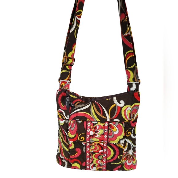 VERA BRADLEY PUCCINI QUILTED CROSSBODY BAG, TRIFOLD WALLET & PENCIL BAG SET '06 - Picture 2 of 16